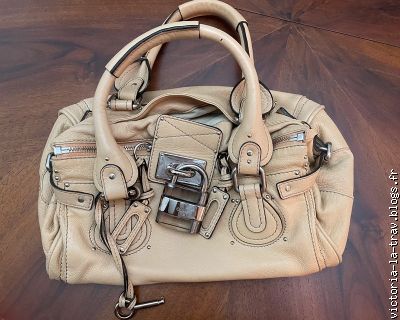 mon petit sac Chlo&eacute; Paddington beige avec son gros cadenas